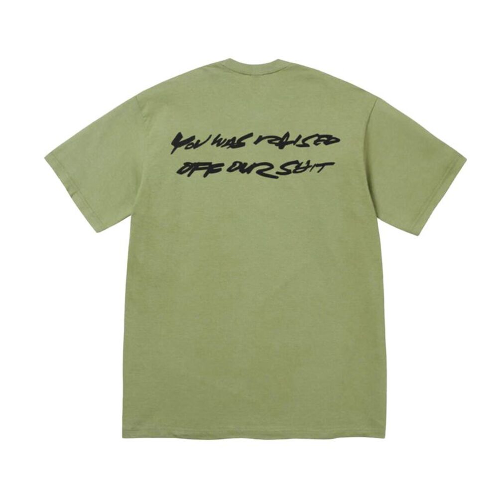 Supreme Men's Moss Futura Box Logo Crew Neck T-Shirt SS24T21 - Picture 2 of 2